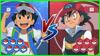 Pokemon Battle Pedia: Ash Vs Sinnoh Ash (Ash Best Team)