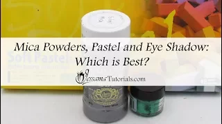 Polymer Clay Comparison: Mica powders VS Eye Shadow VS Pastels: