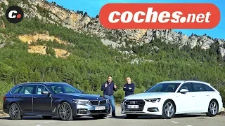 Audi A6 Avant vs BMW Serie 5 Touring | Comparativa | Prueba / Review en español | coches.net