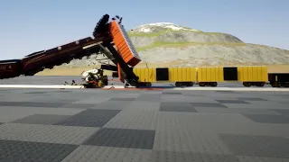 Brick Rigs Train crash testing for safety compilation