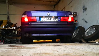 BMW E34 540i brutal exhaust rev limiter