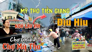 Mưa - Cảnh Đìu Hiu Trung Tâm Thương Mại Mỹ Tho, Buổi Chiều Tại Chợ Mỹ Tho Đón Mây Đen Mưa Giăng Lối