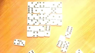 Truco matemático 1 con domino