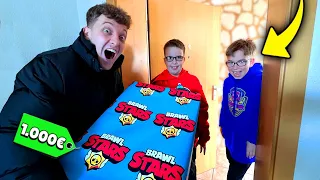 Ich schenke meinen GRÖSSTEN FANS eine 1000€ BRAWL STARS MYSTERY BOX...😱