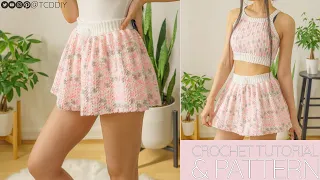 How to Crochet a Skirt (EASY) | Pattern & Tutorial DIY