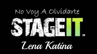 Lena Katina - No Voy A Olvidarte - Live at StageIT - 2013