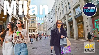 Milan, FASHION Capital, Italy 🇮🇹 Walking Tour 2022 (4k UHD 60fps)