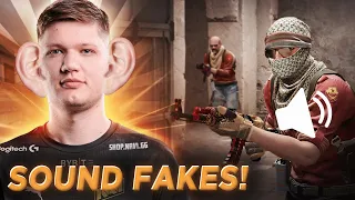 WHEN CS:GO PROS FAKEOUT WITH SOUND! (200 IQ PLAYS)