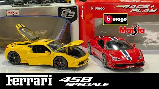 UNBOXING Bburago Maisto Ferrari 458 Speciale 1:18 DieCast Miniature Model Car