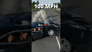 Toyota Camry With Dummies vs Bollard| BeamNG.drive