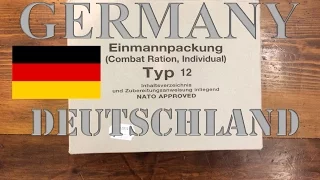 German Forces Freeze Dried 24 Hour Ration Menu #12 ~2014~ Bundeswehr Einmannpackung Typ 12