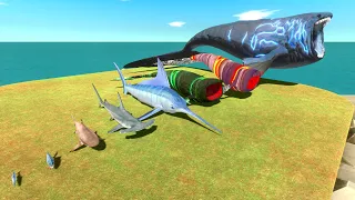 Evolution Of Salmon To Become Bloop - Animal Revolt Battle Simulator