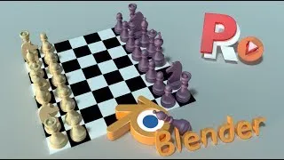 Создаем шахматы и шахматную доску в Blender 3D. Тела вращения. Для начинающих.