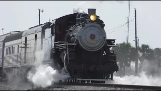 A 4K Journey On US Sugar Express Steam Train 148 - The Moore Haven Meteor! 4-9-22