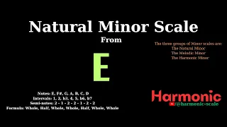 E Natural Minor Scale " Music Theory " #harmonic #scalemodel @harmonic-scale.