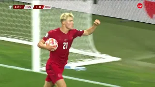 Slovenien - Danmark 1-1 I Højlund og Højbjerg sikrer dansk uafgjort