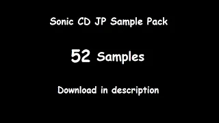 Sonic CD Sample Pack + Some of it's origins