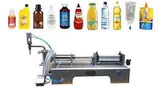 Semi Automatic Single Head Pneumatic Piston Liquid  Filling Machine