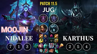 RNW Moojin Nidalee vs Karthus Jungle - KR Patch 11.5