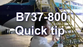 B737 Quick Tip!