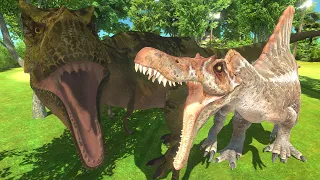 The Journey of Jurassic park 3 Spino And Speckles Jr. - Animal Revolt Battle Simulator
