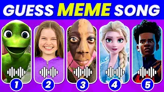 GUESS MEME & WHO'S SINGING 🎤🎵 🔥| Lay Lay, King Ferran, Salish Matter,MrBeast, Tenge Tenge Song, Elsa