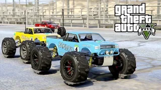 ZABAWKOWE POJAZDY - MINI MONSTER TRUCK! w GTA 5 Online Hogaty i EKIPA "WYŚCIGI RC!" #304