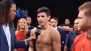 Ryan Garcia Challenge GERVONTA DAVIS Post Fight Interview After 2 Round Knockout Jose Lopez..