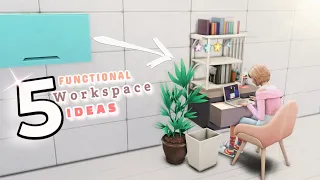 Functional Workspace Sims 4|| Workspace and decoration || No CC + No MODS