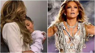 Jennifer Lopez Crying & Hugged Her Daughter Backstage Before Performance at SuperBowl 2020