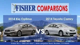 2014 Kia Optima vs. 2014 Toyota Camry | Vehicle Comparison | Fisher Kia in Boulder, CO