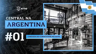 Confira a chegada da delegação do Corinthians na Argentina