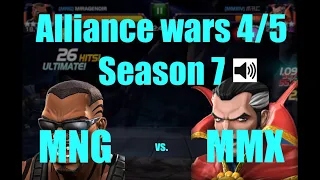 MCOC AW 4/5 Season 7 : MNG vs MMX / Royal : Path 1 + mini boss + commentary