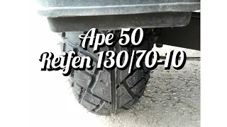 Ape 50  mit Reifengröße 130/70-10