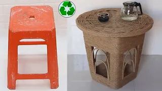 Wow..! Super Recycling ideas from Old Plastic Chair, Jute Craft ideas