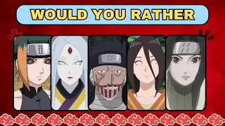 Would You Rather Anime Edition (Hard Choices) - Naruto Quiz 2024