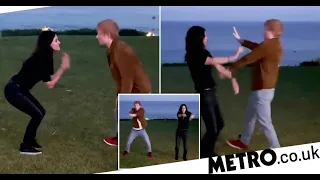 Ed Sheeran does ‘the routine’ from Friends with Courteney Cox and smashes it