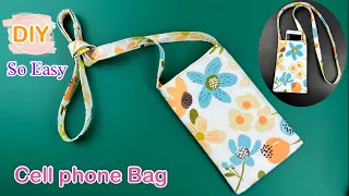 DIY Cell Phone Bag. How to make Mini Crossbody Bag .DIY Bag.