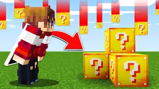 Minecraft, But Lucky Blocks Fall From The Sky...