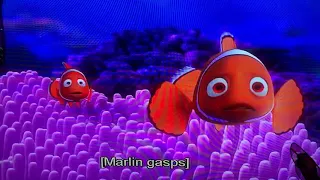 Finding Nemo Barracuda attack with hearing impaired subtitles