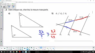 Math SN4 - Théorème de Thalès