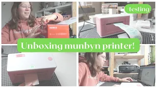 Munbyn thermal printer | Testing and review | making labels using canva | Small business stickers