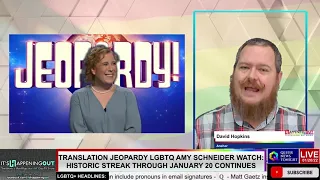 TRANSlation Jeopardy LGBTQ Amy Schneider Watch: Historic Streak Through January 20 Continues