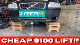 DIY Poor Man’s Car Lift | How to Build and Use a CHEAP Vehicle Lift