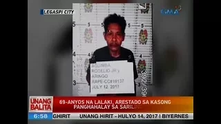 UB: 69-anyos na lalaki, arestado sa kasong panghahalay sa sariling anak