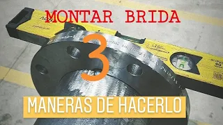 montaje bridas planas 🧑‍🏭 (slip-on): 3 formas de hacerlo