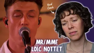 A work of art. First time vocal analysis of Loïc Nottet singing Mr/Mme LIVE