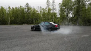 600hp Mb e55 amg burnout part1