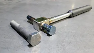 Making a small forging hammer using bolts.