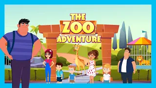 THE ZOO ADVENTURE | ZOO Animals for Kids | Learn with Tia & Tofu | English Speaking Stories For Kids